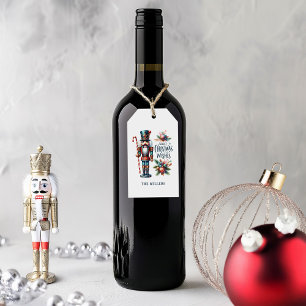 Étiquettes-cadeau Noël Casse-noisette Sucre de canne voeux de Noël