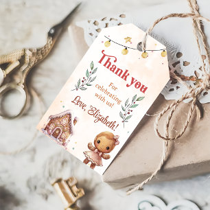 Étiquettes-cadeau Noël Cookie rose fête d'anniversaire