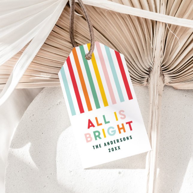 Étiquettes-cadeau Noel de famille simple et moderne (Créateur téléchargé)