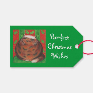Étiquettes-cadeau Noël de Pud de Noël souhaite le vert d'étiquettes