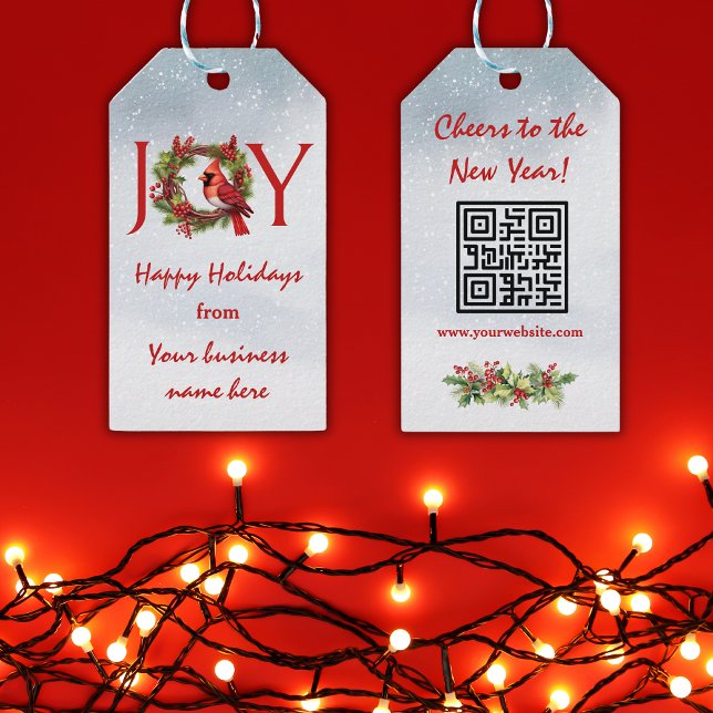 Étiquettes-cadeau Noël des Entreprises   (Add a personal touch to your gifts with our custom Christmas business tags! Order yours today!)