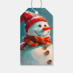 Étiquettes-cadeau Noël du motoneigiste Vintage