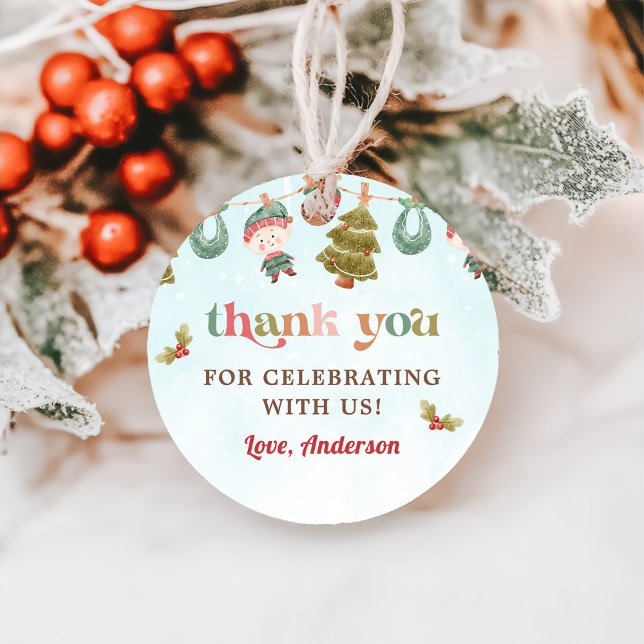 Étiquettes Cadeau Noël Fête d'anniversaire (Créateur téléchargé)