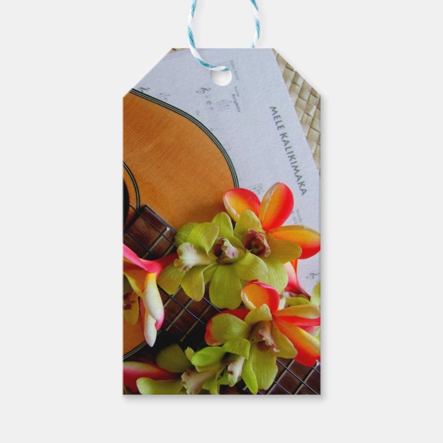 Étiquettes-cadeau Noël hawaïen (Devant)