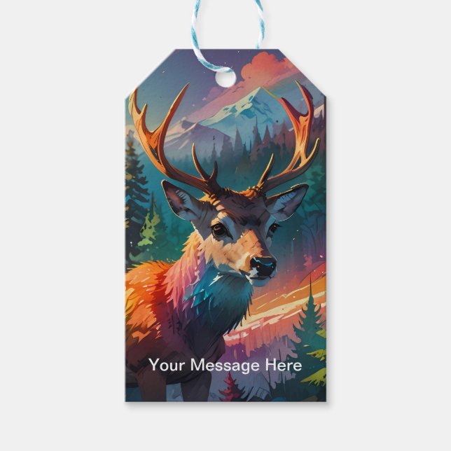 Étiquettes-cadeau Noël hiver Wonderland (Devant)