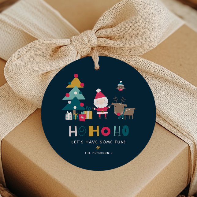 Étiquettes Cadeau Noël HO HO moderne (Créateur téléchargé)