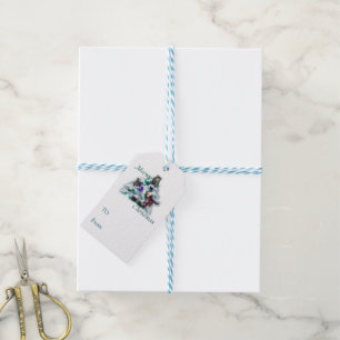 Étiquettes-cadeau Noël Meowy