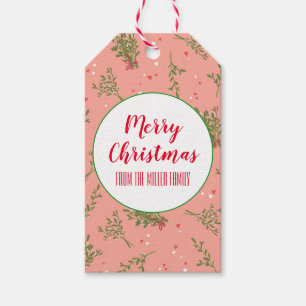 Étiquettes-cadeau Noël Mistletoe Romantique Noël Amour