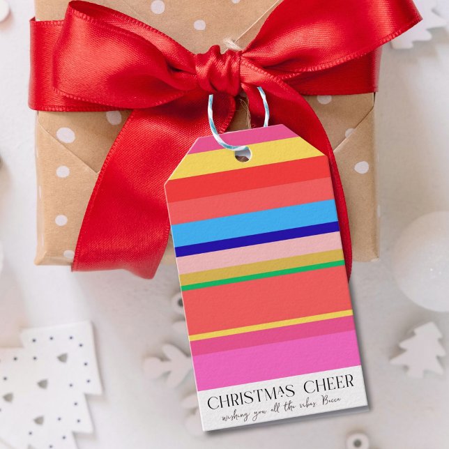 Étiquettes-cadeau Noël moderne et coloré (Créateur téléchargé)