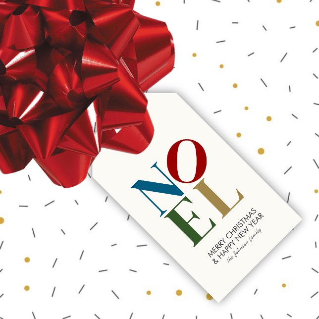 Étiquettes-cadeau NOEL Pop Letter Art Inspiré Noël (Créateur téléchargé)