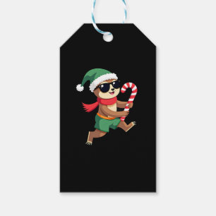 Étiquettes-cadeau Noël Sloth Elf Peppermenthe Sucre de canne Chemise