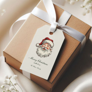 Étiquettes-cadeau Noël Traditionnel Vintage Fantaisiste