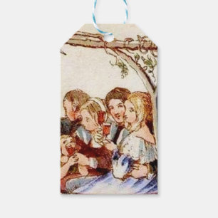 Étiquettes-cadeau Noël victorien