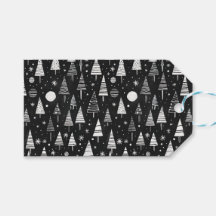 Noir & Blanc Art Arbres de Noël & Ornements