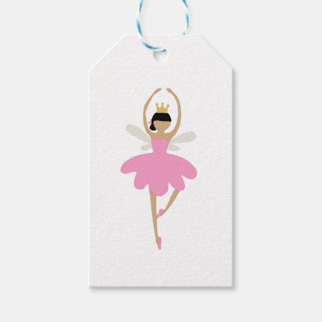 Étiquettes-cadeau Noisette Ballerina Illustration Design Classique (Devant)