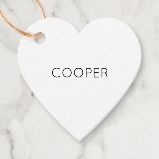 Étiquettes Cadeau NOM DE L'Animal Empreintes de pattes Chat Chien An (Devant)