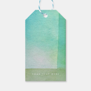 Étiquettes-cadeau Nom personnalisé du concepteur de lavage aquarelle