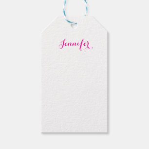 Étiquettes-cadeau Nom simple minimaliste moderne élégant professionn