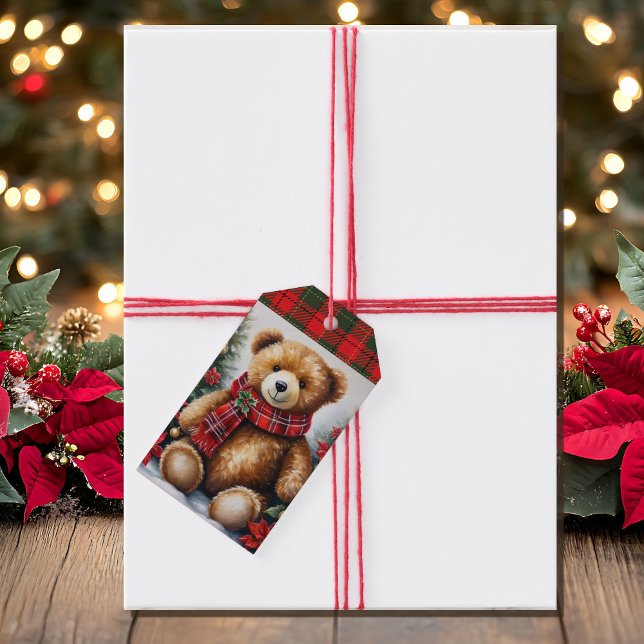 Étiquettes-cadeau Noms de nounours à ajouter Noël (Créateur téléchargé)