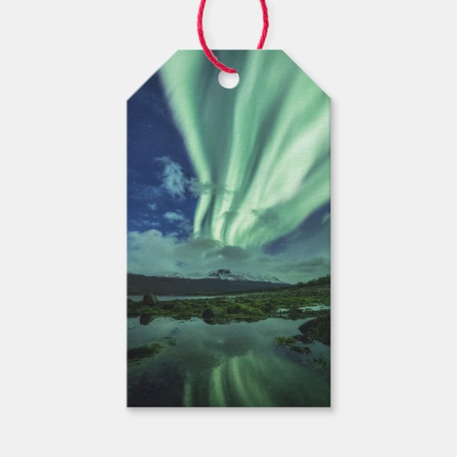 Étiquettes-cadeau Northern Lights Norvège (Devant)
