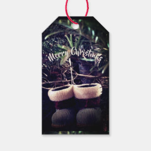Étiquettes-cadeau Nostalgique de l'ancienne décoration de Noël