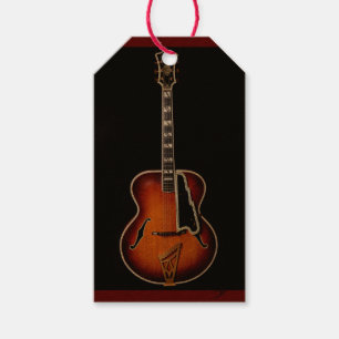 Étiquettes-cadeau "Notes de guitare"