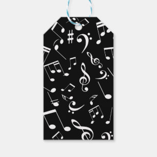 Étiquettes-cadeau Notes musicales 2