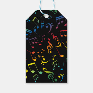 Étiquettes-cadeau Notes musicales 5