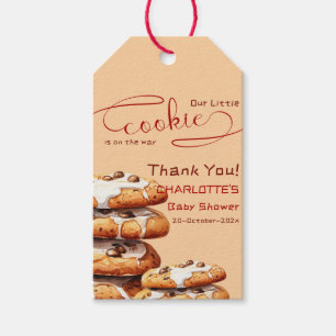 Étiquettes-cadeau Notre Petit Cookie Est En Route Baby Shower Mignon