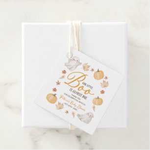 Étiquettes Cadeau Notre petite Boo Baby Shower d'automne