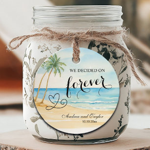 Étiquettes Cadeau Nous avons décidé sur Forever Elegant Wedding