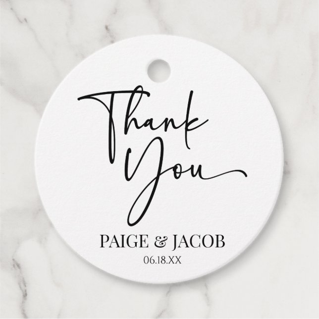 Étiquettes Cadeau Nous faisons classique moderne minimaliste minimal (Devant)