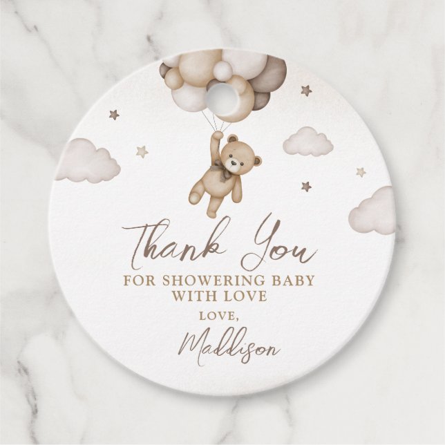 Étiquettes Cadeau Nous Pouvons Attendre Rapidement Les Balises Faveu (Devant)