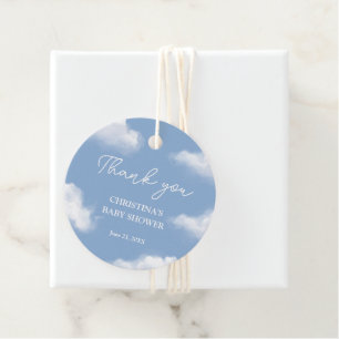 Étiquettes Cadeau Nous sommes sur le Merci de Baby shower Cloud 9