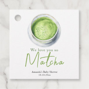 Étiquettes Cadeau Nous t'aimons tellement Baby shower Matcha