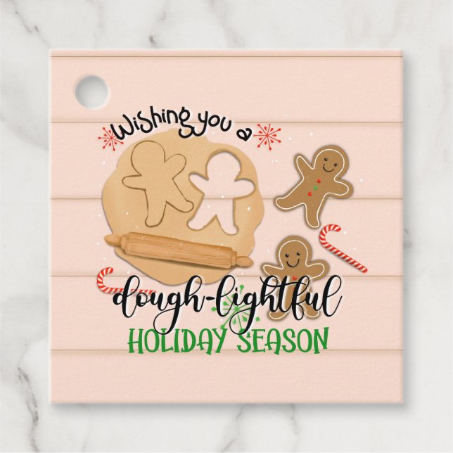 Étiquettes Cadeau nous vous souhaitons un gingembre de saison des fê (Devant)