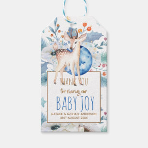 Étiquettes-cadeau Nouveau bébé photo Merci Cartes Budget moderne