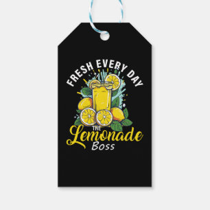 Étiquettes-cadeau Nouveau Chaque Jour Le Patron De Lemonade