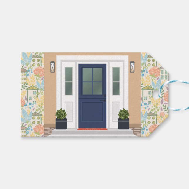 Étiquettes-cadeau Nouvelle Maison   (Devant (Horizontal))