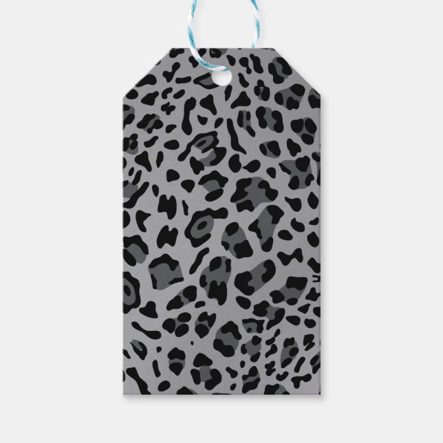 Étiquettes-cadeau Nouvelle texture de léopard 11 (Devant)