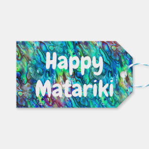 Étiquettes-cadeau Nouvelle-Zélande Abalone Paua Shell Motif 1