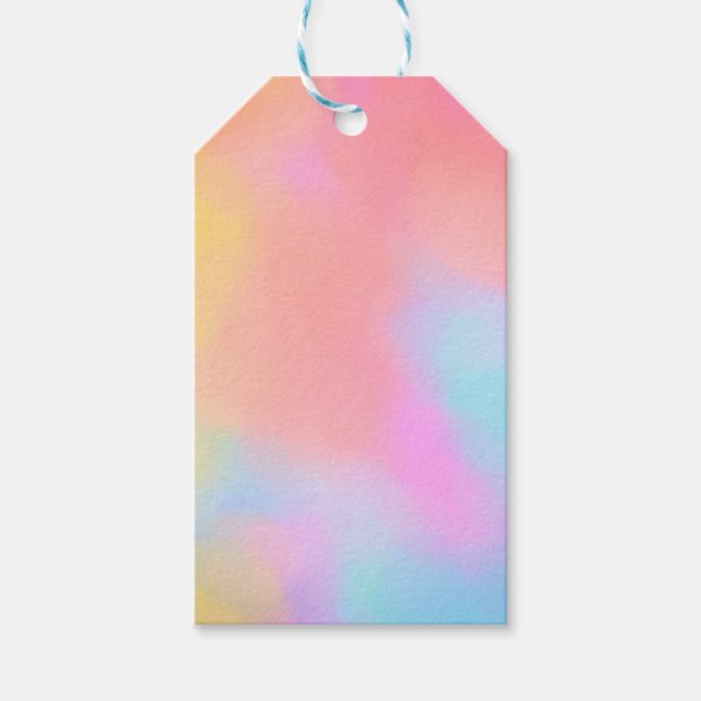 Étiquettes-cadeau nuage arc-en-ciel (Devant)
