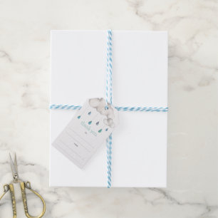 Étiquettes-cadeau Nuageux avec une chance d'arroser le Merci