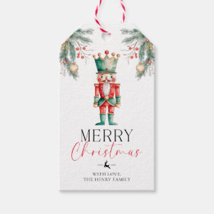 Étiquettes-cadeau Nutcracker Joyeux cadeau de Noël Tags