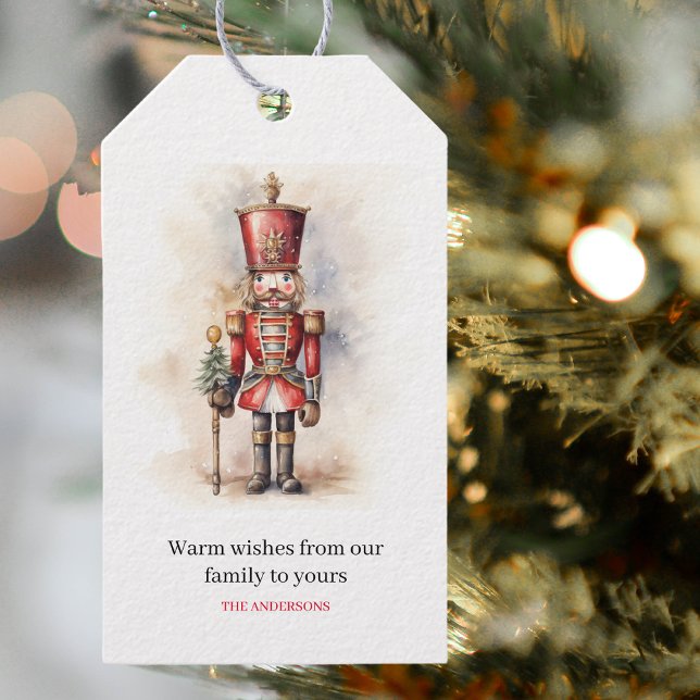 Étiquettes-cadeau Nutcracker vintage & Joyeux Noël (Créateur téléchargé)