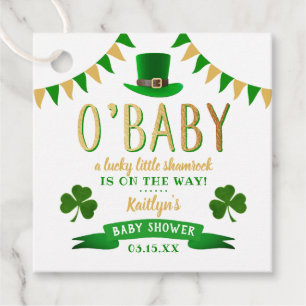 Étiquettes Cadeau O'Baby St. Patrick's Day Baby shower