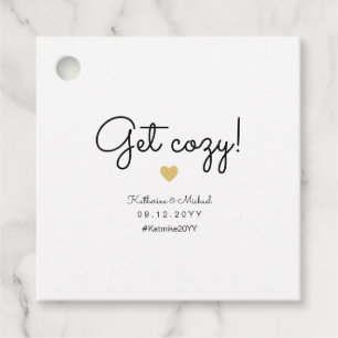 Étiquettes Cadeau Obtenez une couverture ou un châle de mariage d'hi