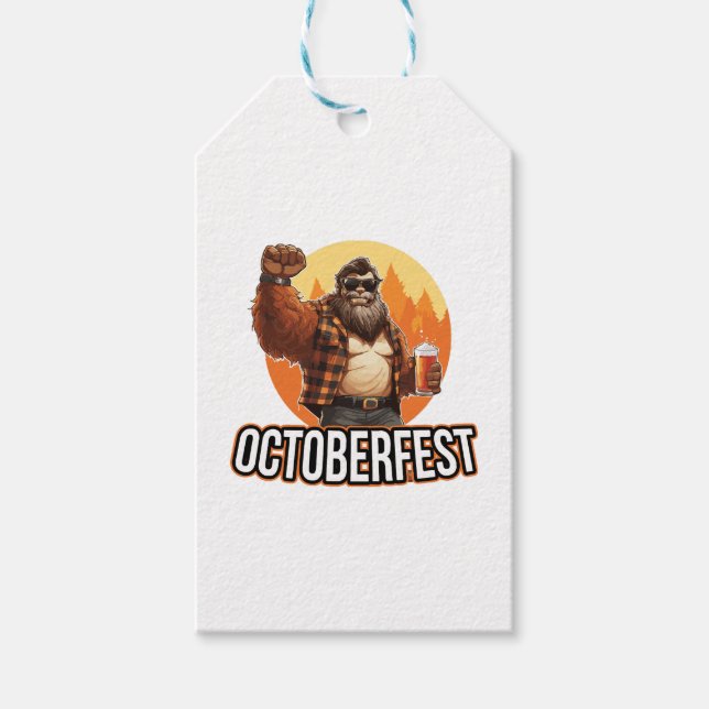 Étiquettes-cadeau Octoberfest Bigfoot  (Devant)