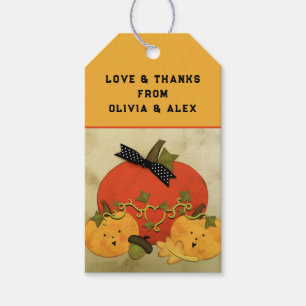 Étiquettes-cadeau Octobre Mariage Halloween Shower de Mariée