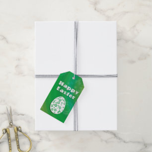 Étiquettes-cadeau Oeuf de Pâques moderne Art du papier rétro